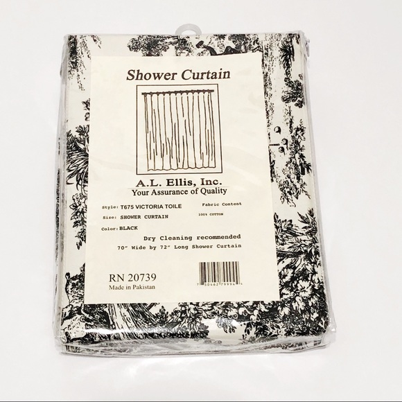 A L Ellis Inc Bath Victoria Toile Shower Curtain 100 Cotton